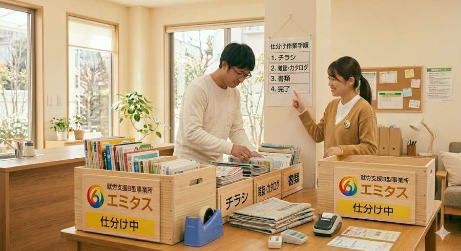 仕分け作業