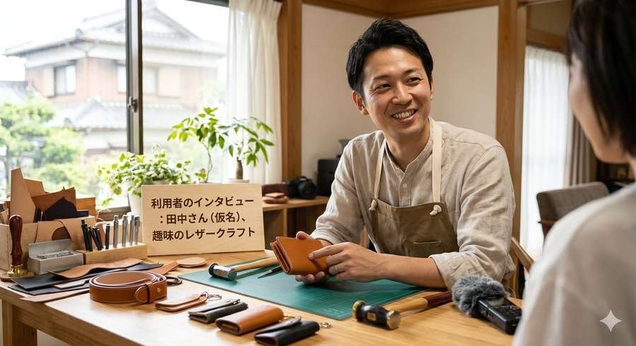 レザークラフト利用者インタビュー